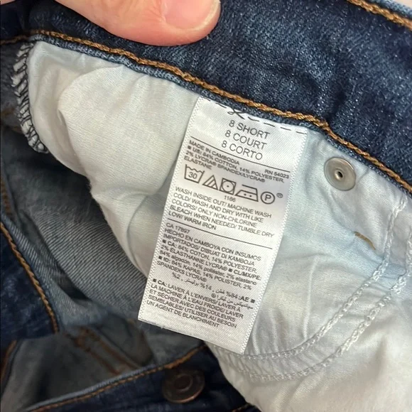 Old Navy Mid-Rise Blue Skinny Jeans with Medium Wash size 8 Short - Picture 4 of 4